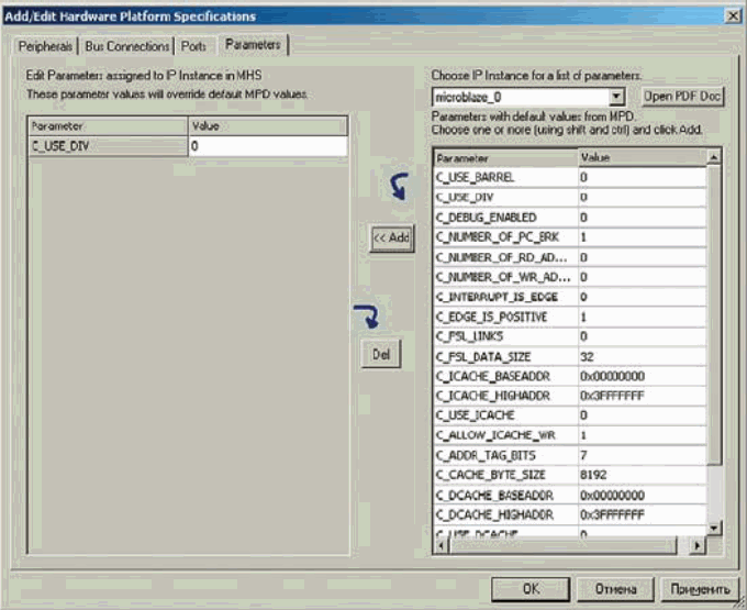  Parameters        